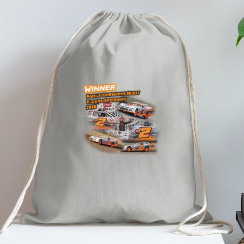 Rob Trent Eldora Speedway FFN#1 Design 2 - Cotton Drawstring Bag
