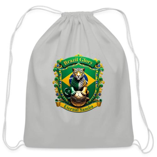 Brazil Jaguar Glory Tee, Brazilian Pride Gift - Cotton Drawstring Bag