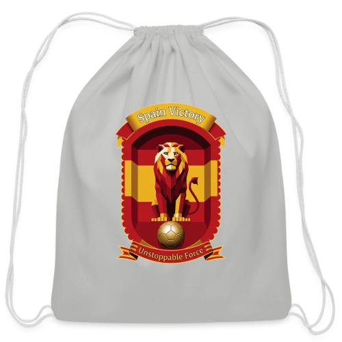 Spain Lion Victory T-Shirt, Flag Pride Crest Gift - Cotton Drawstring Bag