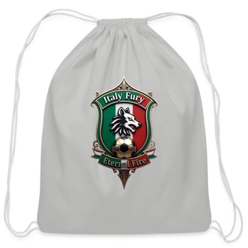 Italy heritage Wolf Fury Tee, Pride Badge Gift - Cotton Drawstring Bag