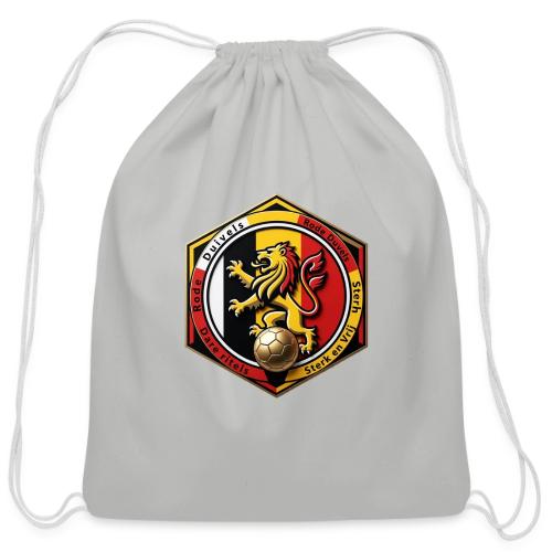 Belgium Lion Valor T-Shirt, Belgian Pride Gift - Cotton Drawstring Bag