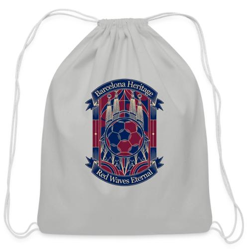 Barcelona Red Heritage T Shirt, Barsa fan Gift - Cotton Drawstring Bag