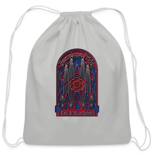 Barcelona Scarlet Pride T Shirt, Vibrant City Gift - Cotton Drawstring Bag