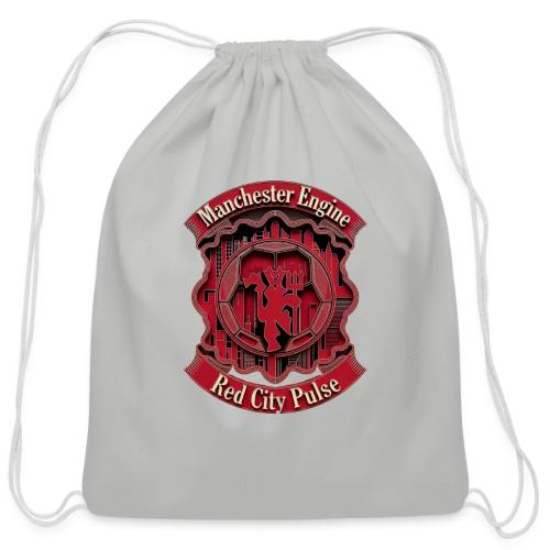 Red Manchester T Shirt, Red Soccer City Pride Gift - Cotton Drawstring Bag