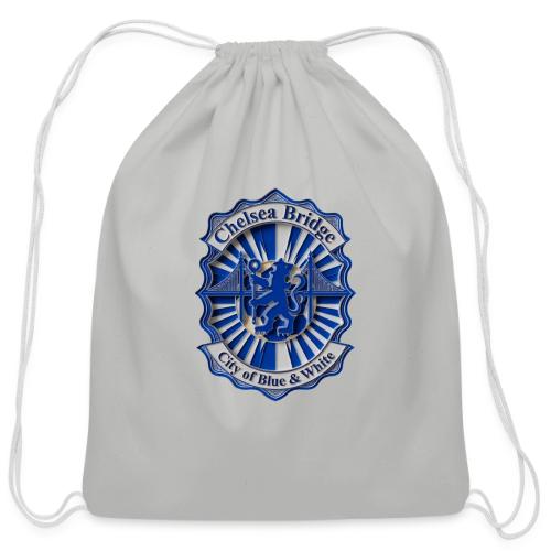Chelsea Blue Bridge T Shirt, Soccer Fan Gift - Cotton Drawstring Bag