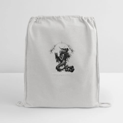 love and haunted - Cotton Drawstring Bag