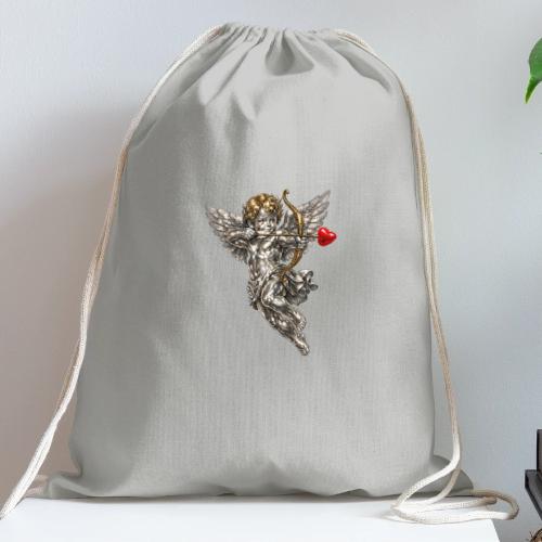 Metallic Cupid - Cotton Drawstring Bag