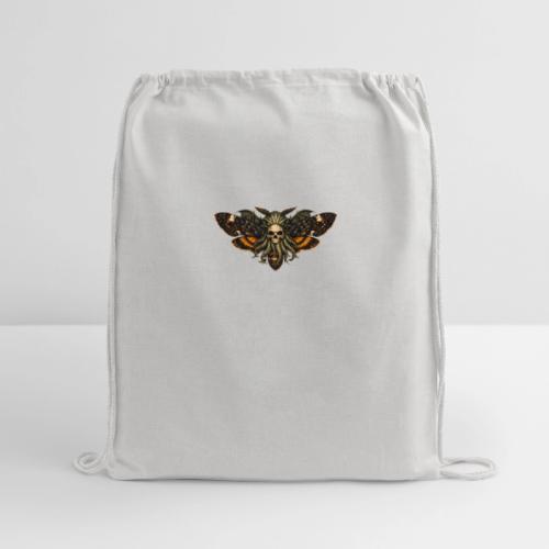 Cthulhu Moth Skull - Cotton Drawstring Bag