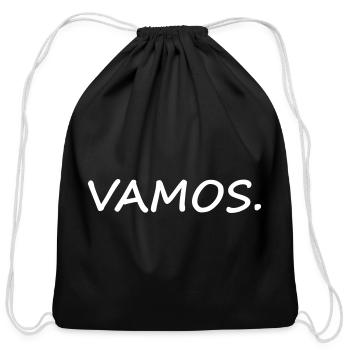 VAMOS - Cotton Drawstring Bag - black - Front