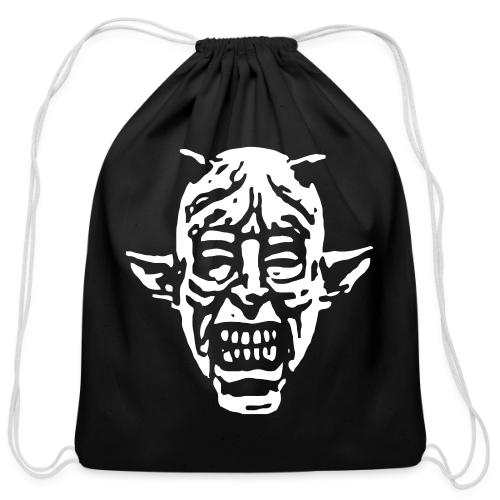 Devil Face - Cotton Drawstring Bag