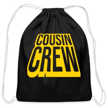 Leader Cousin Crew Team - Cotton Drawstring Bag - black - Front