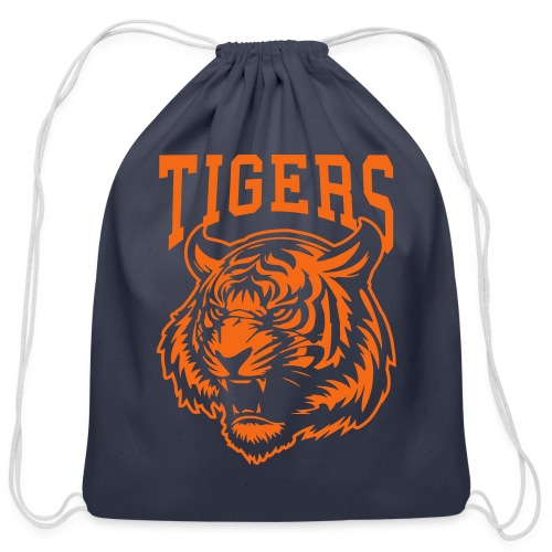 Custom Tigers Team Mascot Shirts for Sports Fans - Cotton Drawstring Bag