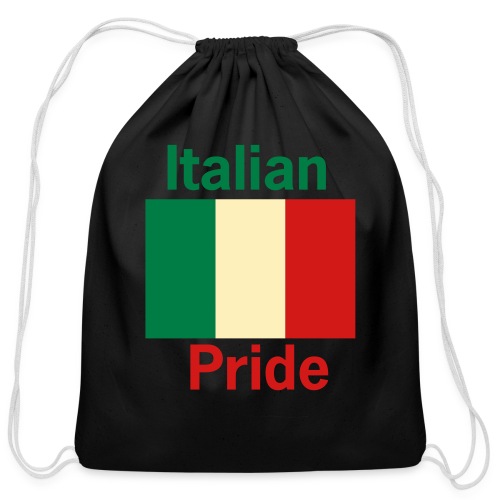 Italian Pride Flag - Cotton Drawstring Bag