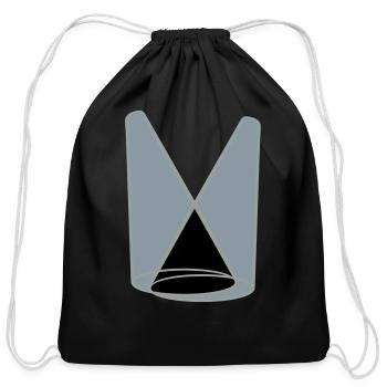 stage 2 spotlight light - Cotton Drawstring Bag - black - Front