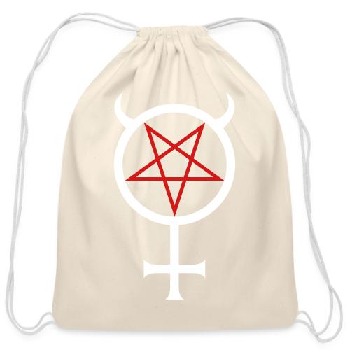 Mercury Pentagram - Cotton Drawstring Bag