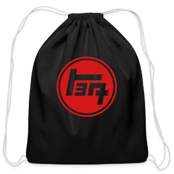 Toyota TEQ Logo - Cotton Drawstring Bag - black - Front
