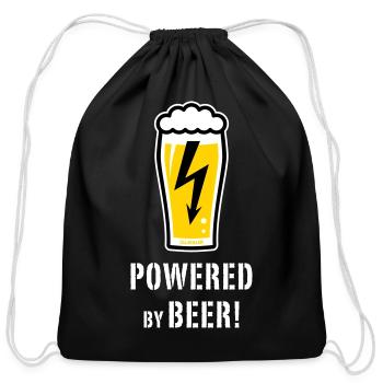 XPower Flashed NEG - Cotton Drawstring Bag - black - Front
