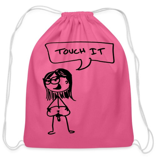 touch it - Cotton Drawstring Bag