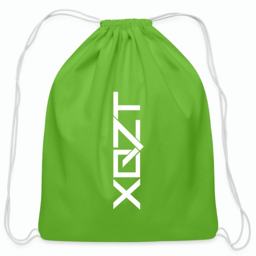 #XQZT Logo Snow White - Cotton Drawstring Bag