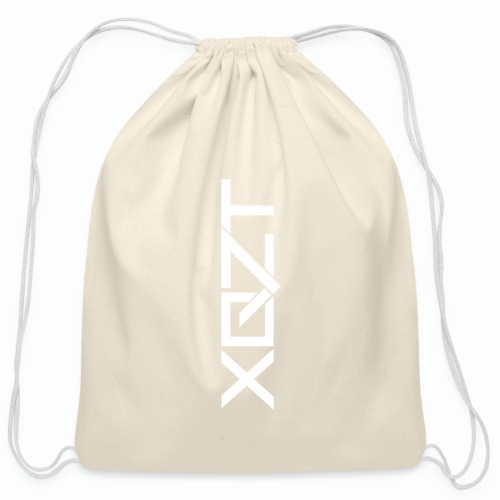 #XQZT Logo Snow White - Cotton Drawstring Bag