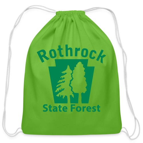 Rothrock State Forest Keystone (w/trees) - Cotton Drawstring Bag