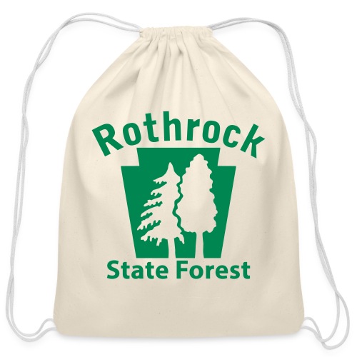 Rothrock State Forest Keystone (w/trees) - Cotton Drawstring Bag
