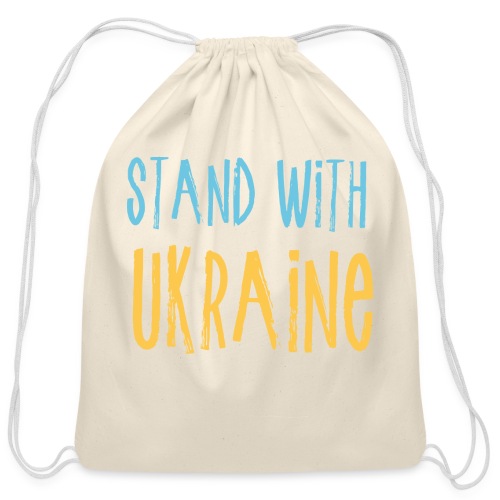 Stand With Ukraine - Cotton Drawstring Bag