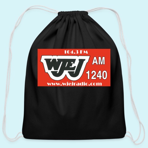 WJEJ LOGO AM / FM / Website - Cotton Drawstring Bag