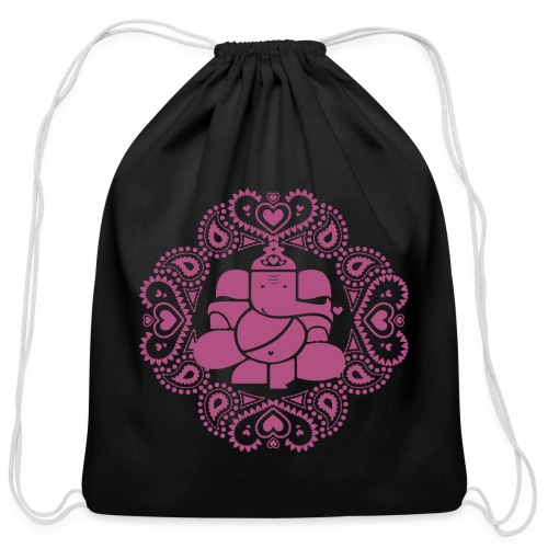 Ganesh Love Pink - Cotton Drawstring Bag