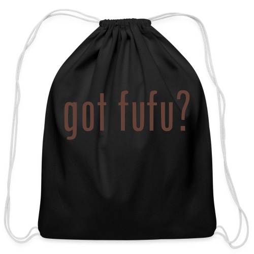 gotfufu-black - Cotton Drawstring Bag