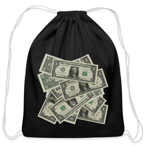 Pile Of Money - Cotton Drawstring Bag