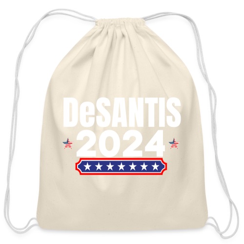 DeSANTIS 2024 - Stars and Stripes Red White & Blue - Cotton Drawstring Bag