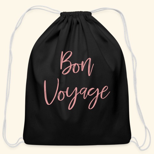 Bon Voyage - Cotton Drawstring Bag