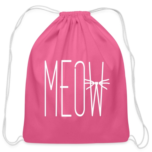 Meow - Cotton Drawstring Bag
