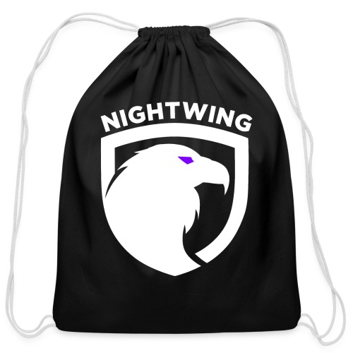 Nightwing White Crest - Cotton Drawstring Bag