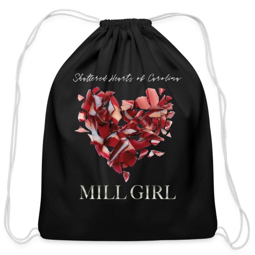 Mill Girl Block Print - Cotton Drawstring Bag