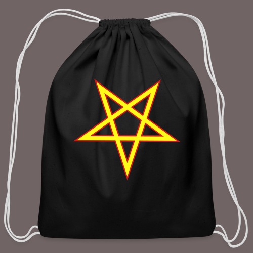 Pentagram Pentacle 2-tone vector - Cotton Drawstring Bag