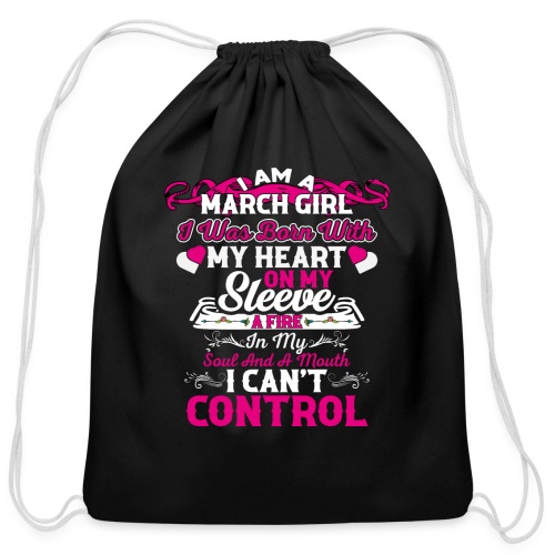 MARCH GIRL - Cotton Drawstring Bag
