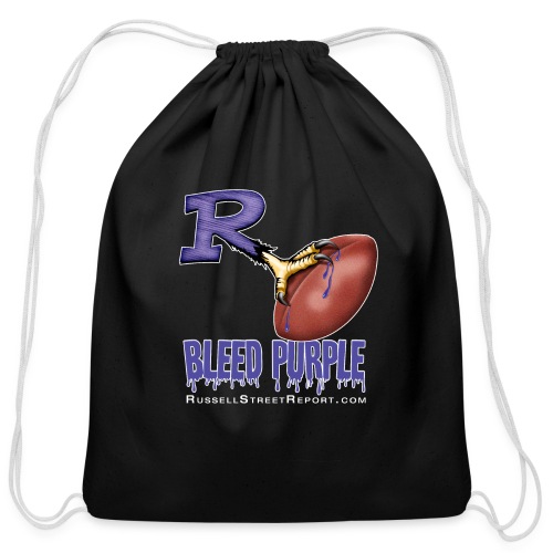 ravens r bleed shirt png - Cotton Drawstring Bag