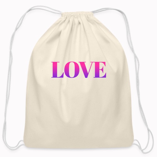 Love - Cotton Drawstring Bag