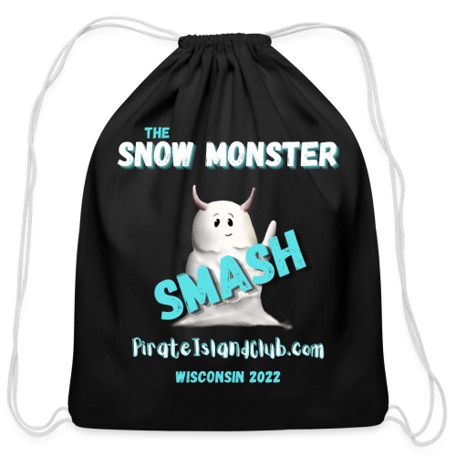 SNOW MONSTER - Cotton Drawstring Bag