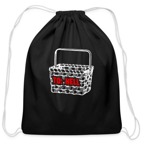 Going to Hell in a Handbasket - Cotton Drawstring Bag