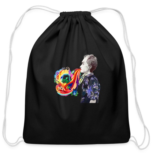 Breathe Cover Art - Cotton Drawstring Bag