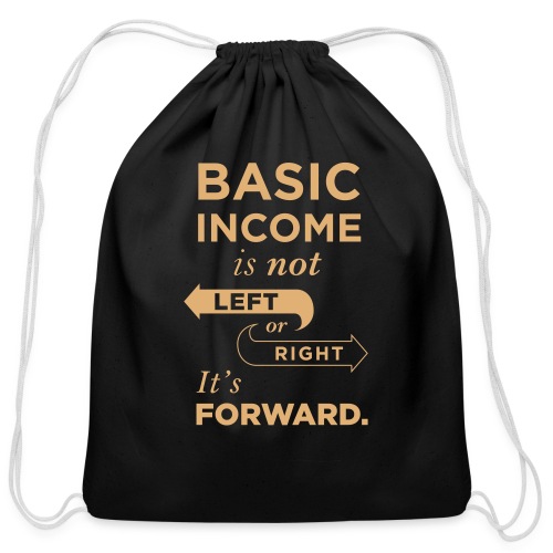 Basic Income Arrows V.2 - Cotton Drawstring Bag