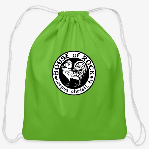 House of Rock round logo - Cotton Drawstring Bag