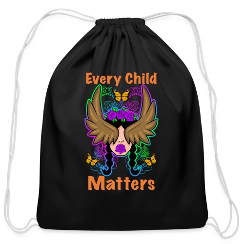 Native American Indian Indigenous Child Matters - Cotton Drawstring Bag