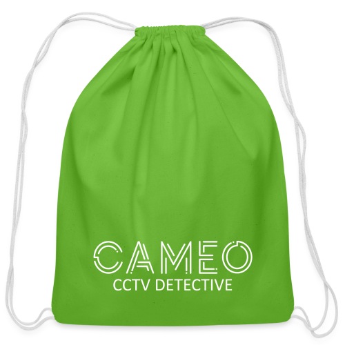 CAMEO CCTV Detective (White Logo) - Cotton Drawstring Bag