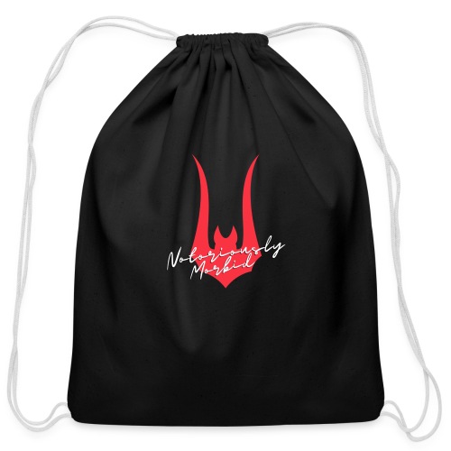 Notoriously Morbid Red Bat - Cotton Drawstring Bag