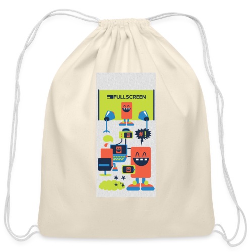 iphone5screenbots - Cotton Drawstring Bag