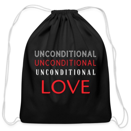 unconditional love 5 - Cotton Drawstring Bag